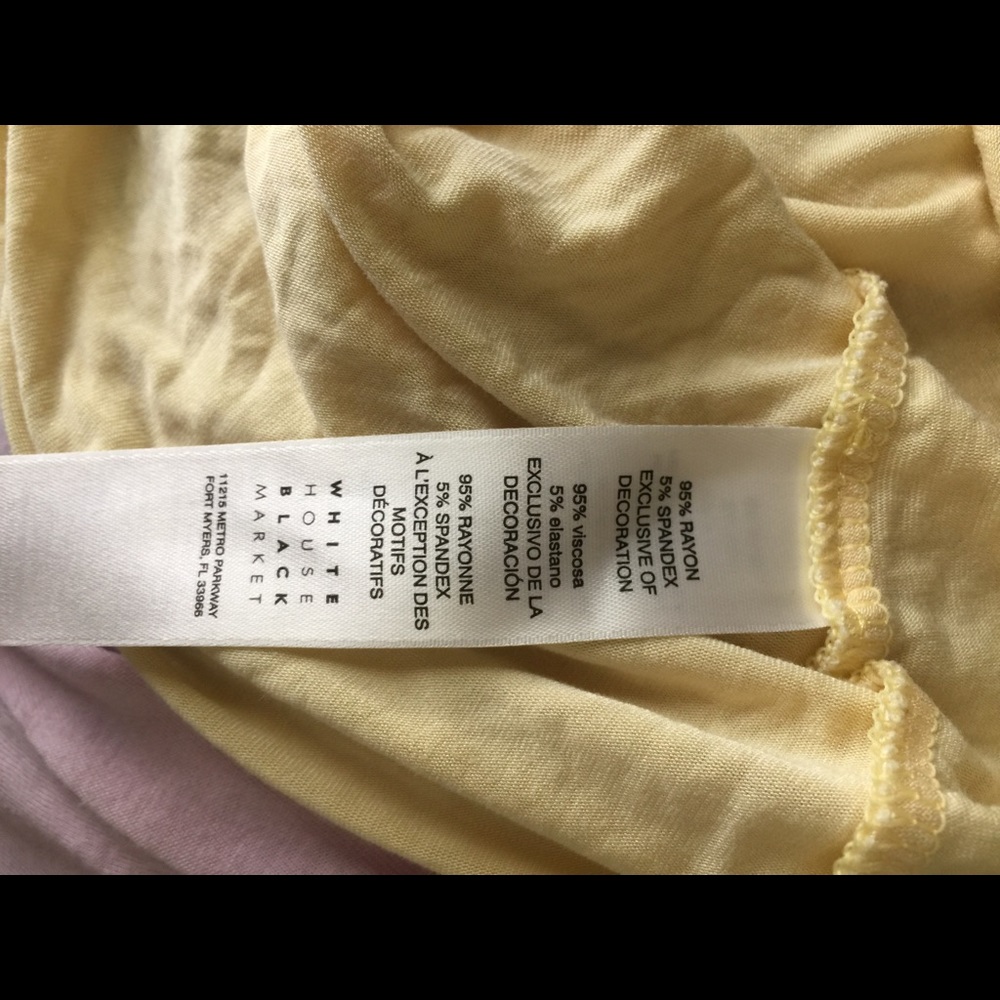 WHBM yellow blouse - Picture 5 of 5